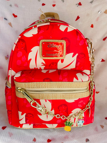 Loungefly Disney Lilo & Stitch Charm Cosplay Mini Backpack Loungefly